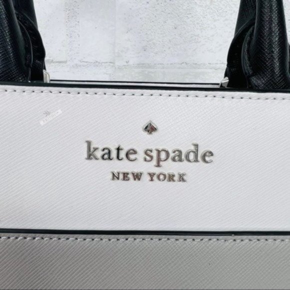 Kate Spade Grey Colorblock Medium Satchel Crossbody - Picture 3 of 9